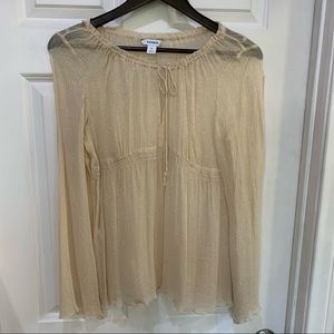Express sheer gold top
